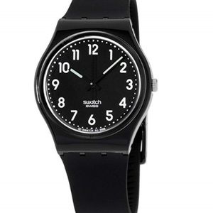SWATCH Women's GB247 Quartz Black Luminous WATCH